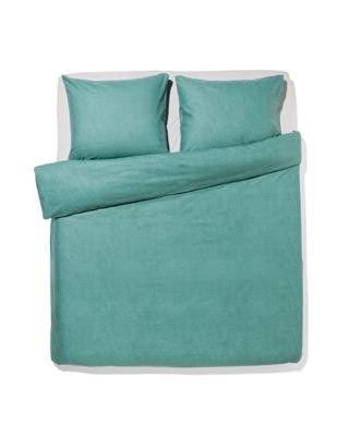 051 Dekbedovertrek 200x200/220cm Flanel Melange Groen (groen)