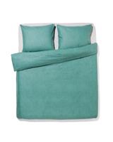 051 Dekbedovertrek 200x200/220cm Flanel Melange Groen (groen)