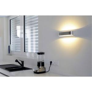 SLV 151275 LED-wandlamp 12 W LED Aluminium (geborsteld), Wit