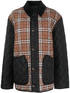 Burberry Vintage-check print shirt jacket - Noir