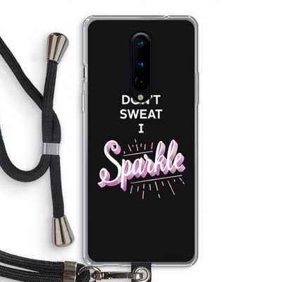 Sparkle quote: OnePlus 8 Transparant Hoesje met koord