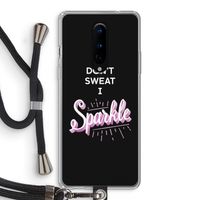 Sparkle quote: OnePlus 8 Transparant Hoesje met koord