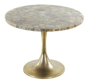 Light & Living Bijzettafel 'Rickerd' Ø61cm, kleur Geel Agaat