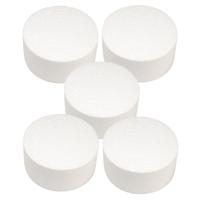 5x Bruidstaart maken piepschuim schijven 15 cm