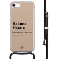 iPhone SE 2020 hoesje met koord - Hakuna matata