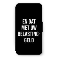 Belastinggeld - Zwart: iPhone 12 Pro Max Flip Hoesje