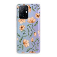 Peachy flowers: Xiaomi 11T Pro Transparant Hoesje