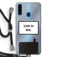 Link in bio: Samsung Galaxy A20s Transparant Hoesje met koord