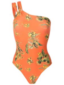 Lygia & Nanny maillot de bain asymétrique à fleurs - Orange