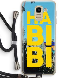 Habibi Majorelle : Samsung Galaxy J6 (2018) Transparant Hoesje met koord
