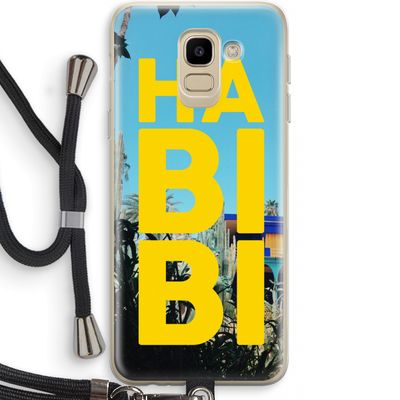 Habibi Majorelle : Samsung Galaxy J6 (2018) Transparant Hoesje met koord