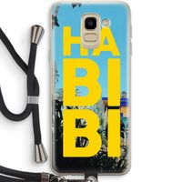Habibi Majorelle : Samsung Galaxy J6 (2018) Transparant Hoesje met koord