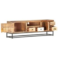 The Living Store Dressoir - Recycled hout - 120x30x40cm - Industriële stijl - thumbnail