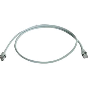 Telegärtner 100008268 RJ45 Netwerkkabel, patchkabel CAT 6A S/FTP 1.50 m Grijs Vlambestendig, Halogeenvrij, UL gecertificeerd 1 stuk(s)