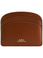 A.P.C. porte-cartes à logo - Marron - thumbnail