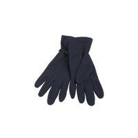 Navy blauwe fleece handschoenen voor volwassenen   -