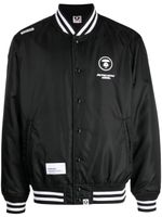 AAPE BY *A BATHING APE® veste bomber à logo imprimé - Noir