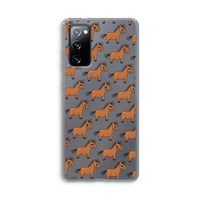 Pony: Samsung Galaxy S20 FE / S20 FE 5G Transparant Hoesje Pony: Samsung Galaxy S20 FE / S20 FE 5G Transparant Hoesje