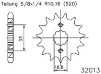 ESJOT Sprocket afam 520 13z standard