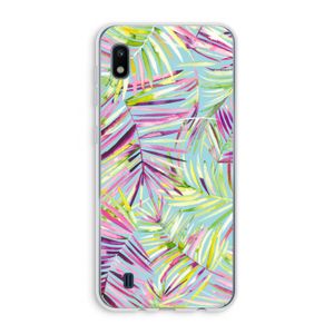 Tropical Palms Blue: Samsung Galaxy A10 Transparant Hoesje