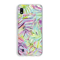 Tropical Palms Blue: Samsung Galaxy A10 Transparant Hoesje