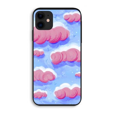 Roze wolken met vogels: iPhone 11 Biologisch afbreekbaar hoesje