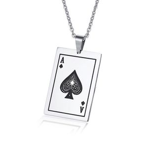 LGT Jewels heren ketting Edelstaal Ace Of Spades