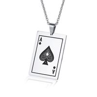 LGT Jewels heren ketting Edelstaal Ace Of Spades