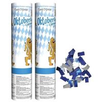 2x Oktoberfest confetti kanonnen 20 cm