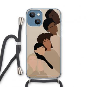 Sweet creatures: iPhone 13 mini Transparant Hoesje met koord