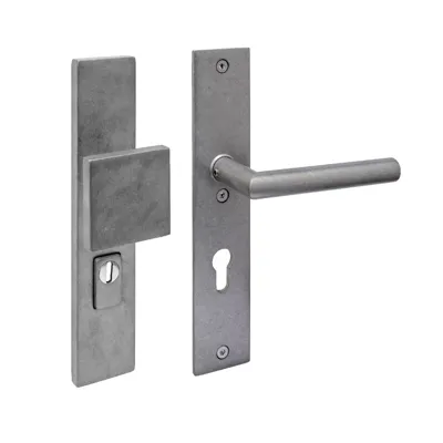 Intersteel SKG3 veiligheidsbeslag greep/kruk Jura PC72 met kerntrekbeveiliging RVS Getrommeld