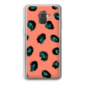 Pink Cheetah: Samsung Galaxy A8 (2018) Transparant Hoesje