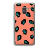 Pink Cheetah: Samsung Galaxy A8 (2018) Transparant Hoesje