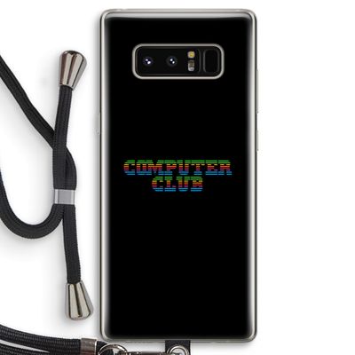 Retro: Samsung Galaxy Note 8 Transparant Hoesje met koord