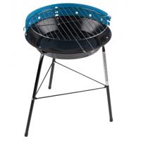 Houtskool Barbecue - rond - D33 x H43 cm - blauw - BBQ - driepoot
