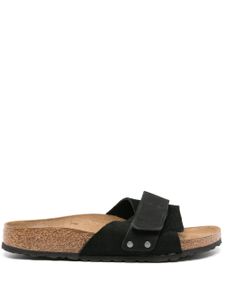 Birkenstock claquettes Oita en daim - Noir