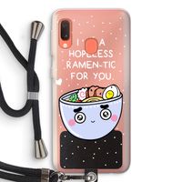 I'm A Hopeless Ramen-Tic For You: Samsung Galaxy A20e Transparant Hoesje met koord