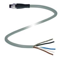 Pepperl+Fuchs 322458 Sensor/actuator connector, geassembleerd Aantal polen (sensoren): 4 5 m 1 stuk(s)
