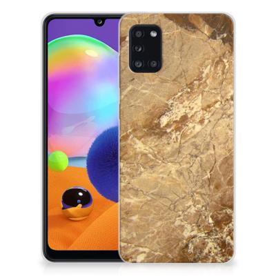Samsung Galaxy A31 | TPU | Siliconen hoesje | Marmer Creme