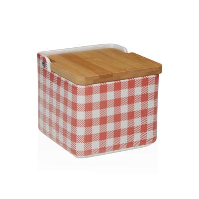 Zoutvaatje met deksel Versa VICHY Keramisch 12,2 x 11,5 x 12,2 cm