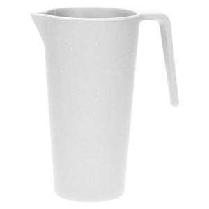 Schenkkan/waterkan - wit - 1500 ML - melamine - D10 x H21 cm   -