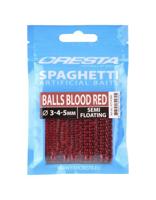 Cresta Cresta Kunstaas Spaghetti Balls / 3, 4 & 5mm Red