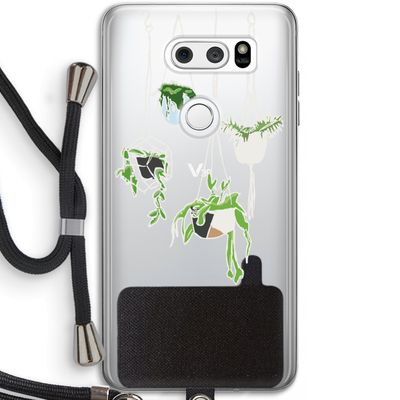 Hang In There: LG V30 Transparant Hoesje met koord