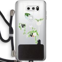 Hang In There: LG V30 Transparant Hoesje met koord