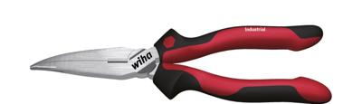 Wiha Punttang Industrial | met snijvlak | gebogen vorm | ca. 40° | 200 mm | 8" | Blisterverpakking - 34570 - 34570