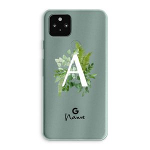 Green Brush: Google Pixel 5a 5G Transparant Hoesje