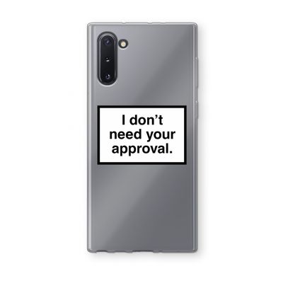 Don't need approval: Samsung Galaxy Note 10 Transparant Hoesje