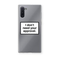Don't need approval: Samsung Galaxy Note 10 Transparant Hoesje