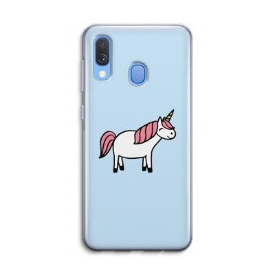 Eenhoorn: Samsung Galaxy A40 Transparant Hoesje