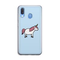 Eenhoorn: Samsung Galaxy A40 Transparant Hoesje